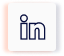 LinkedIn logo: A dark blue in centered on a white square with rounded corners, outlined by a thin dark line and a partial red and blue border—perfect for any marketing team’s branding needs.